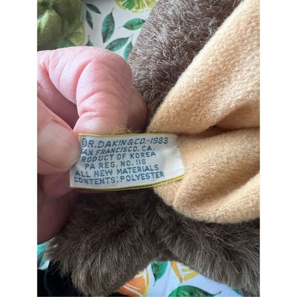 Three vintage plush hand puppets, jack rabbit, raccoon and frog folkmanis, dakin - Picture 7 of 16